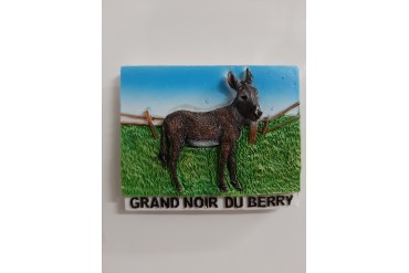 Aimant " Ane grand noir du Berry "