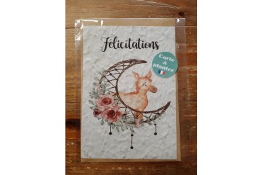 Carte à planter  " Félicitations "