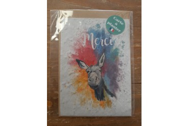 Carte à planter  " Merci "